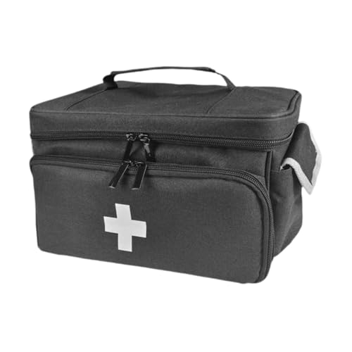 perfk Reise-Erste-Hilfe-Kits Tasche Kits Reißverschlusstaschen Erste-Hilfe-Tasche Aufbewahrungstasche für den Notfall am Arbeitsplatz im Büro von perfk
