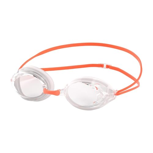 perfk -Schwimmbrille, Schwimmbrille, Antibeschlag, verstellbare Brille zum Tauchen, Wassersport, Herren Damen, Outdoor, Orange von perfk