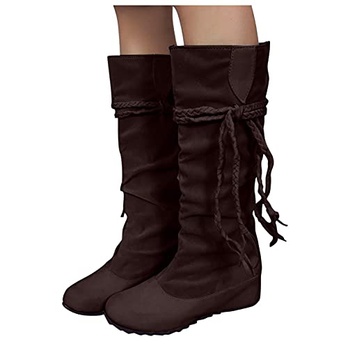 Loafer Schuhe Damen, Cowboy Stiefel Damen sexy, Cowboy Stiefel Damen Boots, Regenstiefel Damen wasserdicht, Damen Stiefeletten Cowboy Boots Leicht Gefüttert mit Trichterabsatz Stickereien von pitashe_Bekleidung