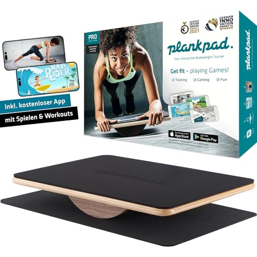Plankpad Pro & Fit4Fun Edition – Werde spielend fit! Plankpad ist der weltweit erste App-gesteuerte Ganzkörper Trainer von plankpad