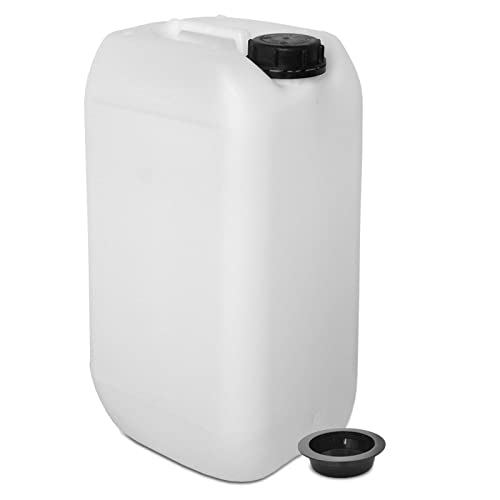 plasteo® 15 Liter Kanister Wasserkanister Campingkanister lebensmittelecht + Extra Blitzverschluss von plasteo
