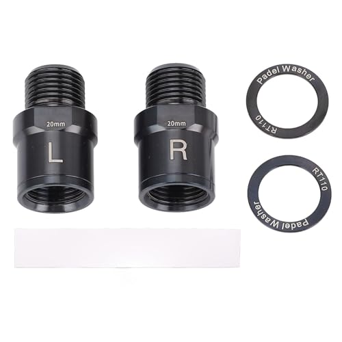 2pcs Bike Pedal Extender mit Waschmaschinen schwarz 20mm 20 mm 0.79in Ti Legierung CNC Processed Bike Pedal Verlängerung Schaft für Mountainbike Rading Bike von plplaaoo