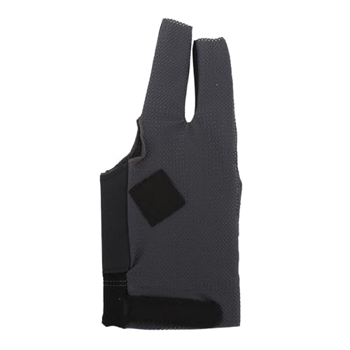 Billiardhandschuh 3 Finger Pool Cue Handschuh Hochelastizität Anti Slip Snooker Handschuh atmungsaktivem Mesh Stoff Haken und Schleife Verschluss für Männer Frauen professionelle (Dunkelblau) von plplaaoo