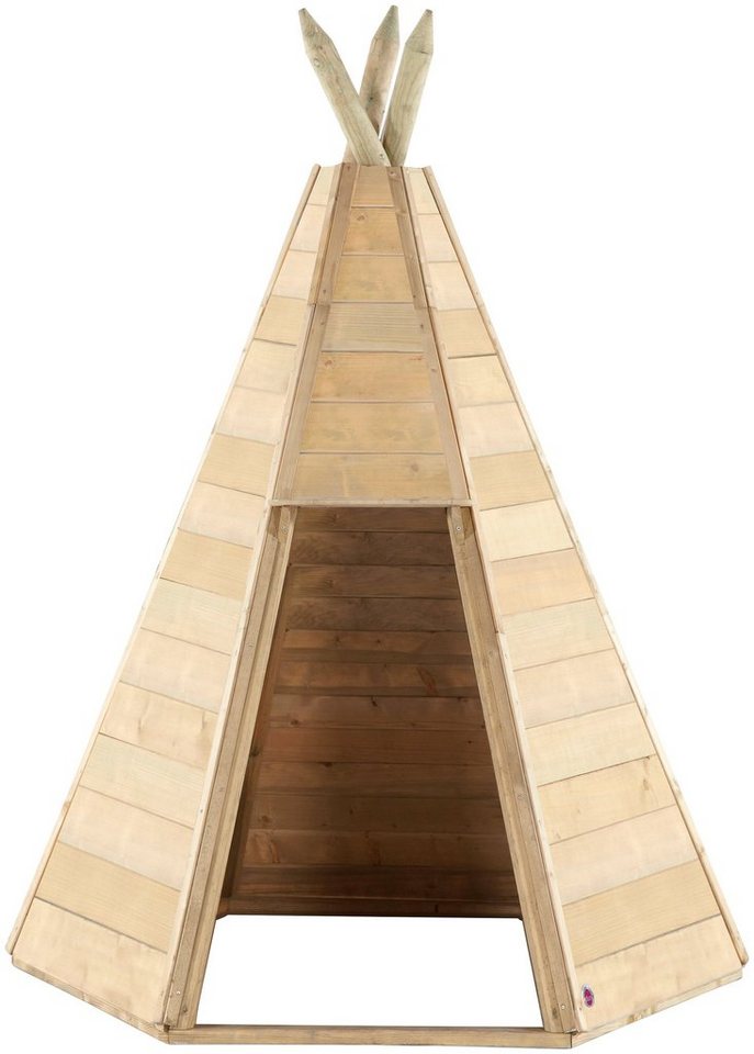 plum Spielzelt Holz Tipi Hideaway 170 BxTxH: 142x142x194 cm von plum