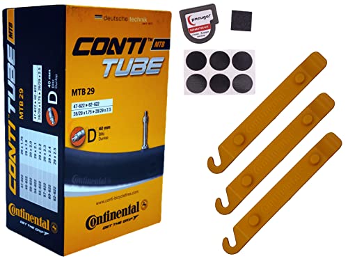 1x Schlauch Continental 54-622 (29x2.10) DV 40mm Dunlopventil +Reifenheber von pneugo!