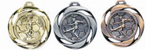 Medaille Fussball gold von pokal-fabrik.de