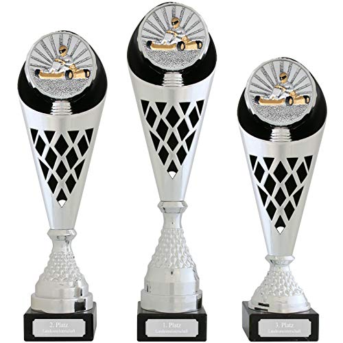 Pokal L Pokal Basketball Serie Verdun Trophäe Silber groß mit Gravur von pokalspezialist