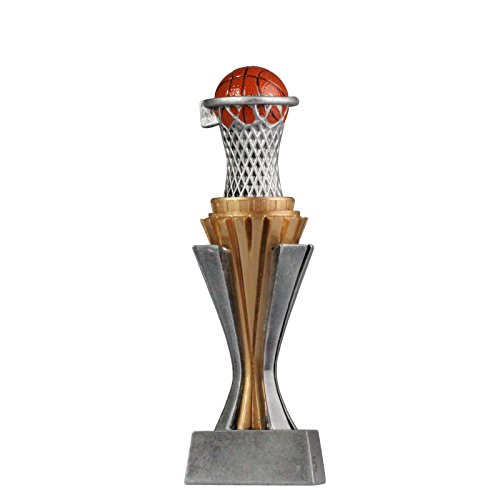 pokalspezialist Pokal Trophäe Basketball mit Gravur ca. 19 cm hoch Größe M von pokalspezialist