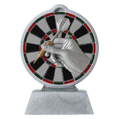 pokalspezialist Pokal mit 3D Motiv Dart Darts Serie Ronny 10,5 cm hoch von pokalspezialist