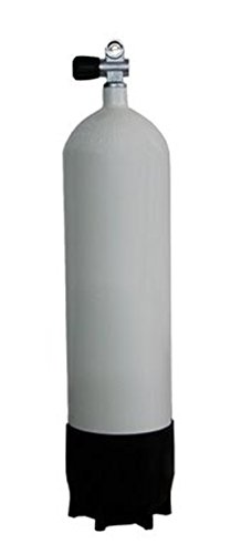 Polaris Pressluftflasche 12 L lang + Monoventil + Fuß / Tauchflasche [Misc.] von polaris