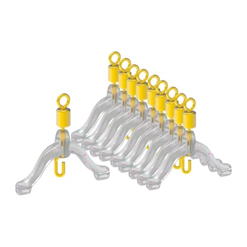 predolo 10 Stück Angelschnur Verbindungsteile, Angelhaken und Wirbel Zubehör, Gelb, 15 Mm predolo 10 Stück Angelschnur Verbindungsteile, Angelhaken und Wirbel Zubehör, Gelb, 15 Mm von predolo