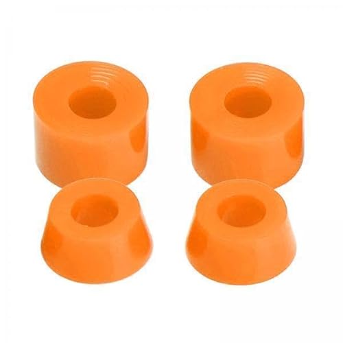 predolo 6X 4 Teiliges Set Skateboard Bushings für Longboard Trucks Hochwertige Ersatzteile, Orange von predolo