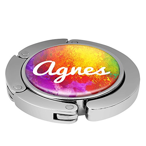 Taschenhalter Color Paint Personalisiert mit Namen Agnes printplanet Chrom von printplanet