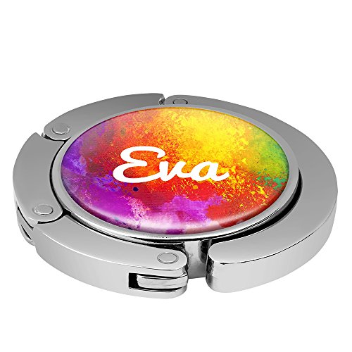 Taschenhalter Color Paint Personalisiert mit Namen Eva printplanet Chrom von printplanet