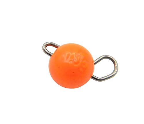 pro-bite Cheburashka aus Tungsten - Flexibler Jigkopf/zum ultraleichten Barsch- und Forellenangeln/Farbe: Orange/Gewicht: 1 gr. von pro-bite
