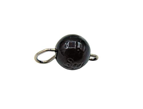 pro-bite Cheburashka aus Tungsten - Flexibler Jigkopf/zum ultraleichten Barsch- und Forellenangeln/Farbe: Schwarz/Gewicht: 1 gr. von pro-bite