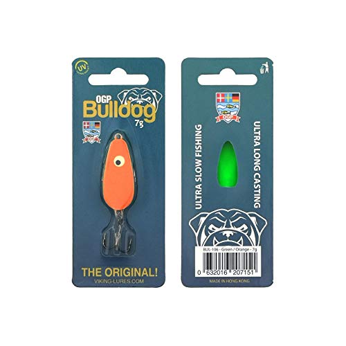 pro-bite OGP Bulldog Mini in 4 gr. | Forellenblinker | Farbe: Green/orange von pro-bite
