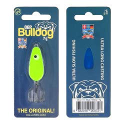 pro-bite OGP Bulldog Mini in 4 gr. | Forellenblinker | Farbe: blau/gelb von pro-bite