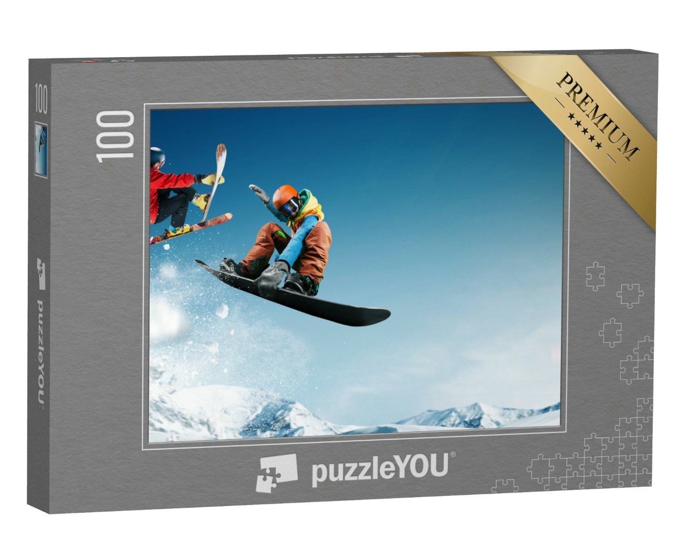 puzzleYOU Puzzle Extrem- und Funsport: Snowboarding, 100 Puzzleteile, puzzleYOU-Kollektionen Sport von puzzleYOU