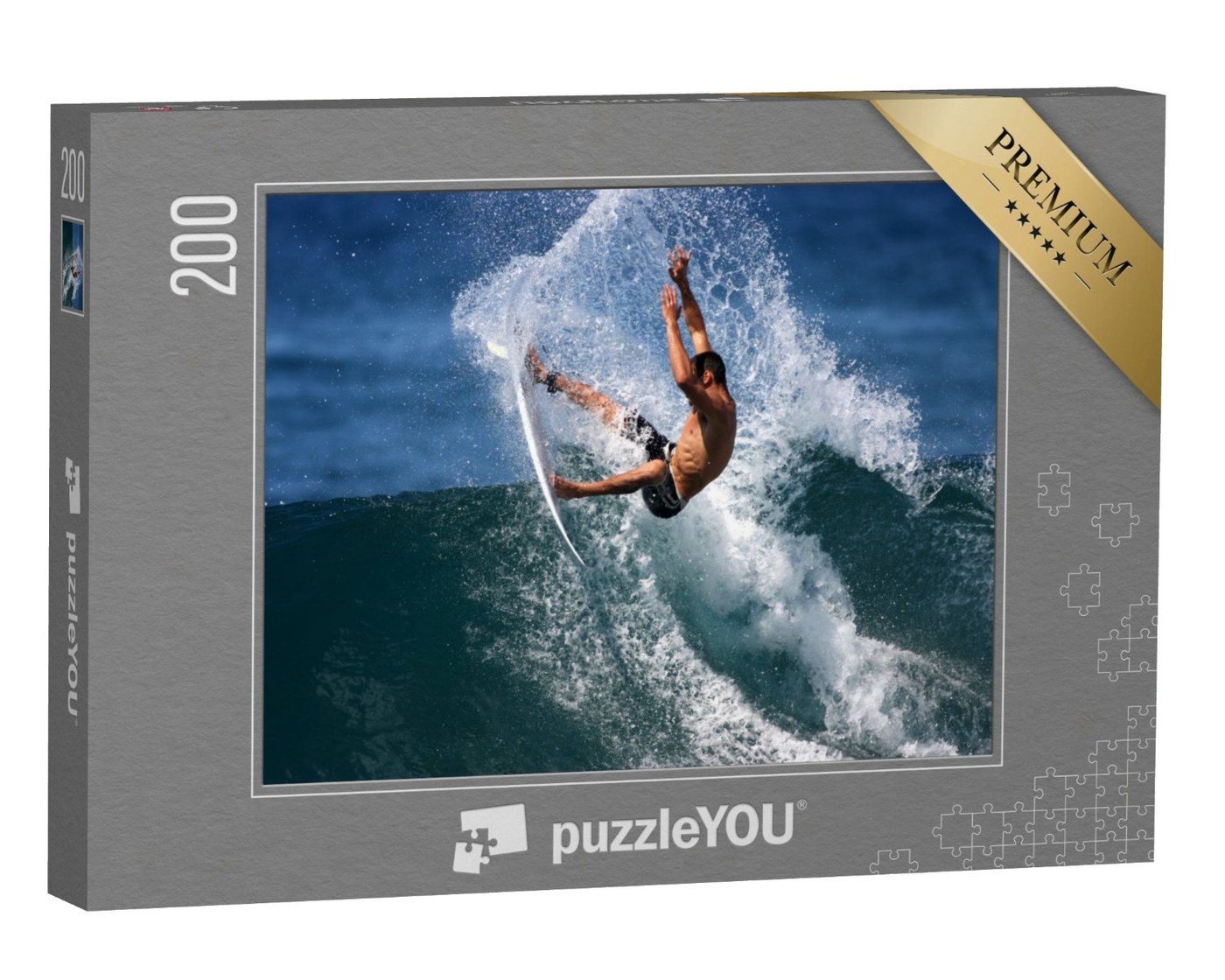 puzzleYOU Puzzle Power-Surfer, 200 Puzzleteile, puzzleYOU-Kollektionen Sport von puzzleYOU