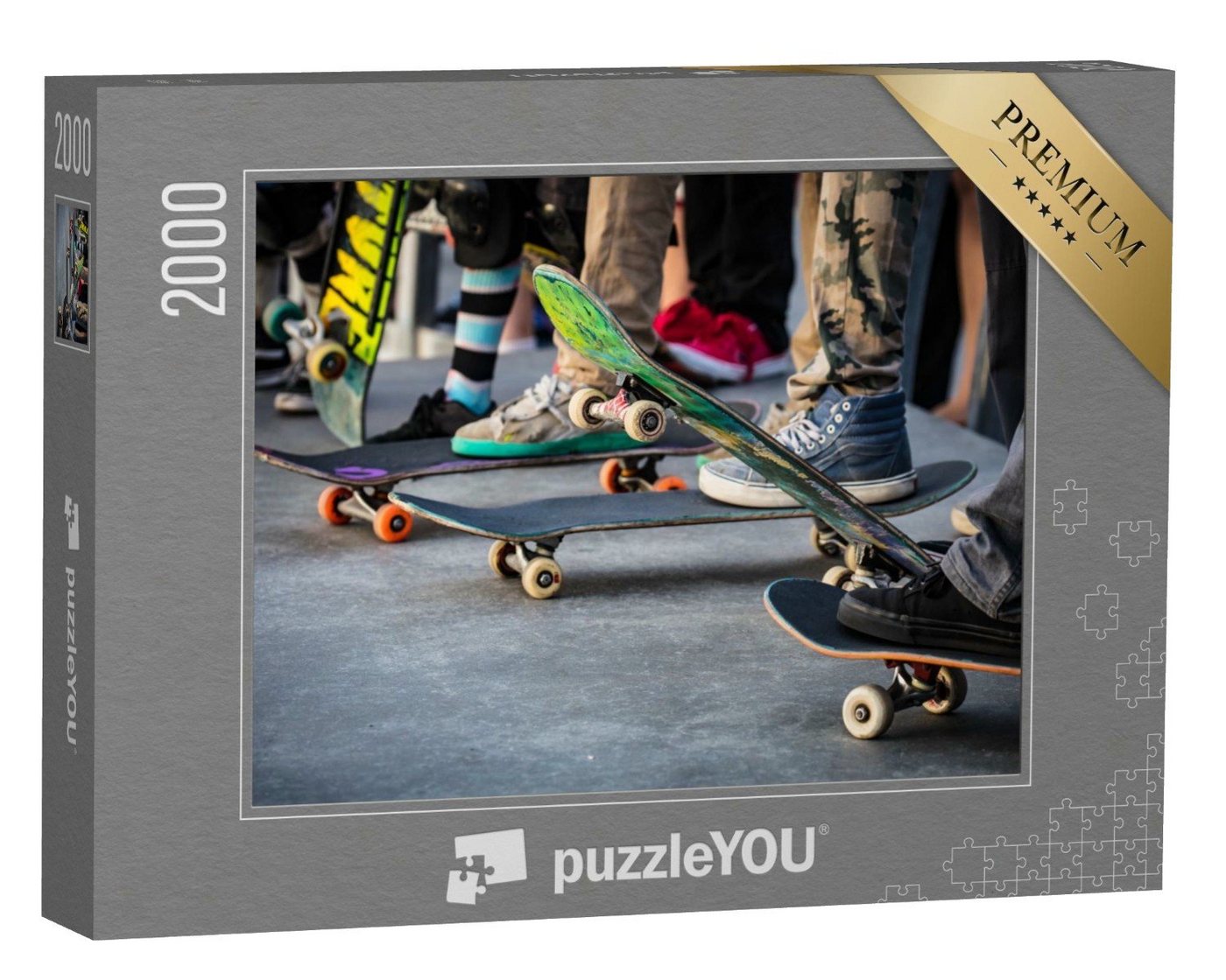 puzzleYOU Puzzle Skateboarding, 2000 Puzzleteile, puzzleYOU-Kollektionen Sport, Menschen von puzzleYOU