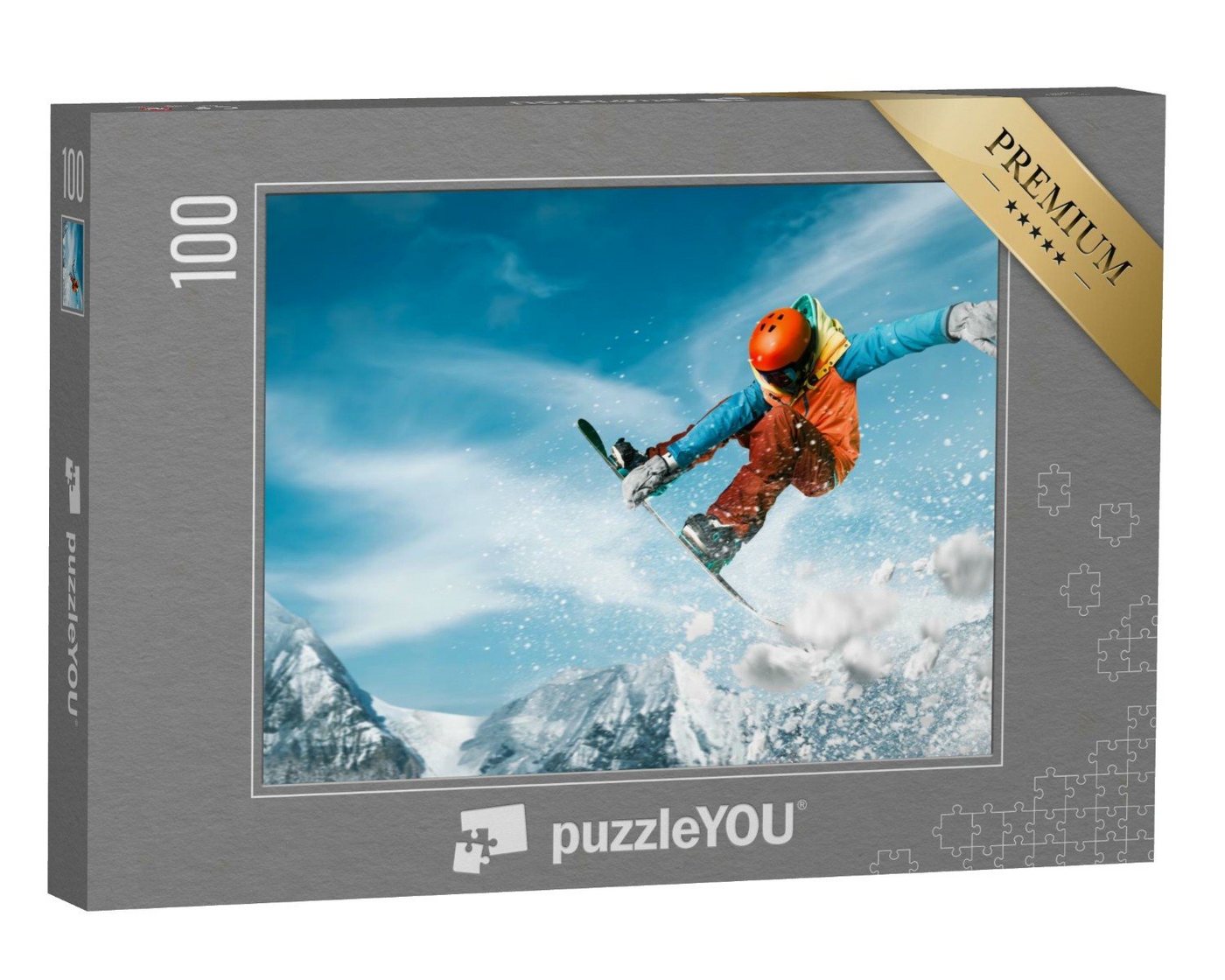 puzzleYOU Puzzle Snowboarding, 100 Puzzleteile, puzzleYOU-Kollektionen Sport von puzzleYOU