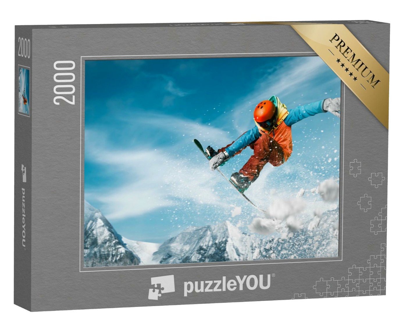 puzzleYOU Puzzle Snowboarding, 2000 Puzzleteile, puzzleYOU-Kollektionen Sport von puzzleYOU