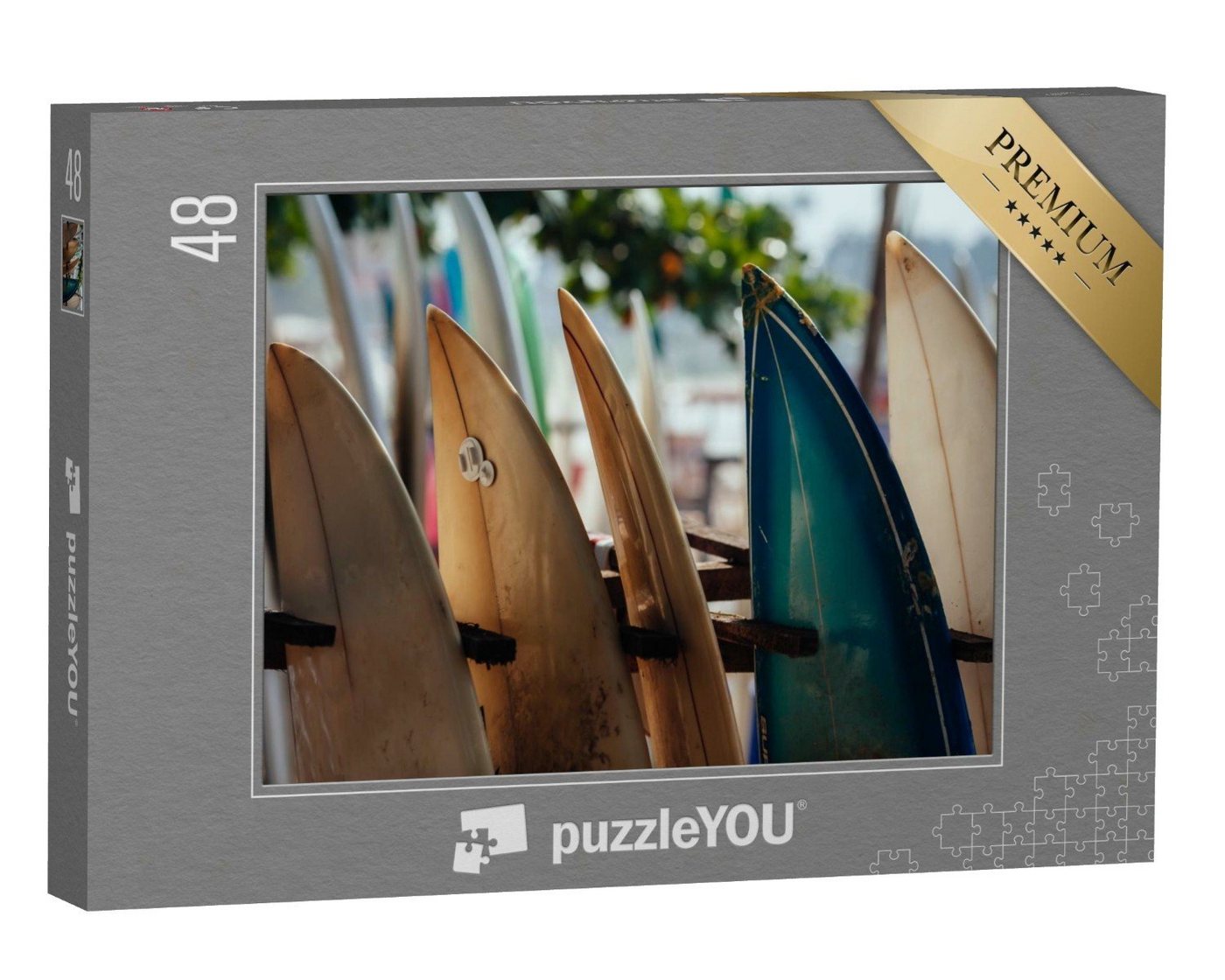 puzzleYOU Puzzle Surfbretter, bereit für den Einsatz, 48 Puzzleteile, puzzleYOU-Kollektionen Sport von puzzleYOU