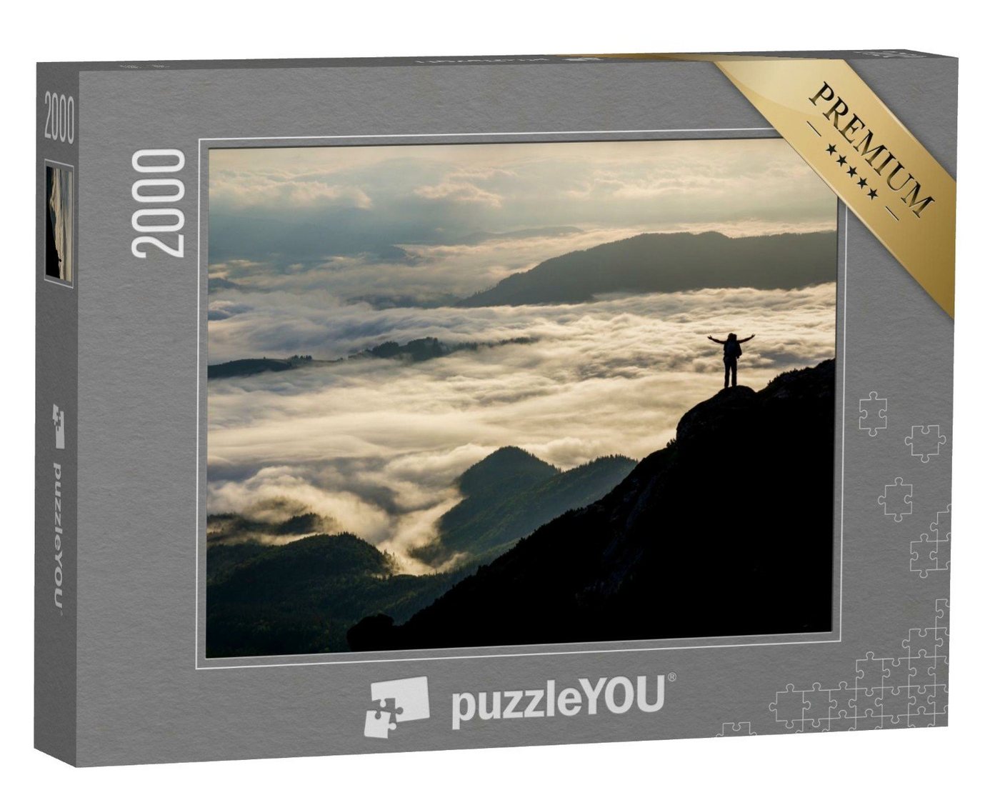 puzzleYOU Puzzle Über einem Meer aus Nebel, 2000 Puzzleteile, puzzleYOU-Kollektionen Sport von puzzleYOU