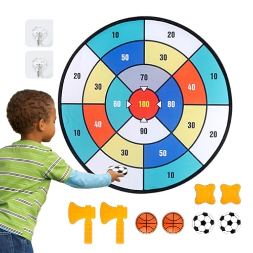 puzzlegame Dartbrett-Spielset, Dartscheibe für Kinder - Interaktives Dartscheiben-Set für Kinder - Unterhaltsames Spielzeugset mit Stabbällen für Jungen und Mädchen, lehrreiches Brettspiel für den von puzzlegame