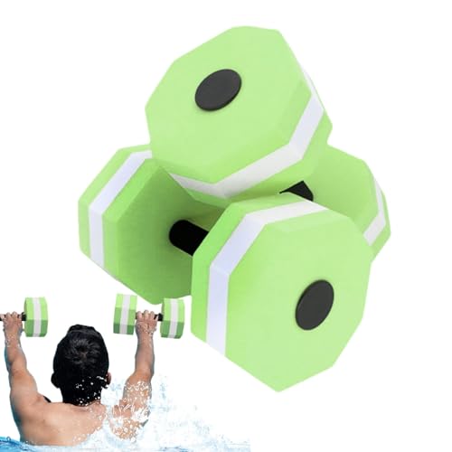 puzzlegame Poolgewichte,Wassergewichte,1 Paar Sport-Hanteln für Wasserübungen aus hochdichtem EVA-Schaum | Pool-Gewichte-Set für Sport, Aqua-Fitness-Langhanteln, Handstange für Wasser-Aerobic, von puzzlegame
