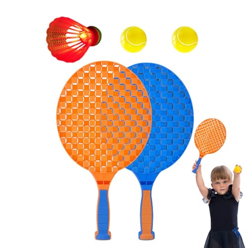 puzzlegame Tennisschläger-Set für Kinder,Kinder-Tennisschläger, Multifunktionale Tennisspiele, Kinder-Tennisschläger-Set, Tennisschläger-Set für Kinder, Outdoor-/Indoor-Sport, interaktive Tennisspiele von puzzlegame
