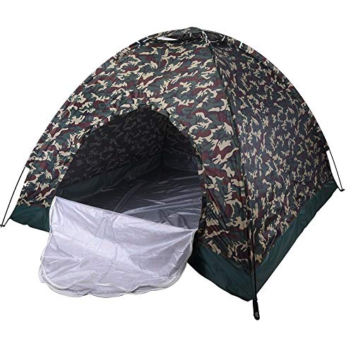 qazwsx Outdoor-Tarnung UV-Schutz Pop Up Dome Zelt，Familienzelt Shelter Baldachin Markise,Wasserdichtes Campingzelt Für 2 Personen，Belüftetes Kompaktes Sonnenzelt von qazwsx
