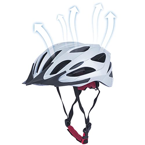 qiyifang MTB-Fahrradhelme – Rennradhelme atmungsaktiv, Mountainbike-Helme mit Sicherheits-Rücklicht, verstellbarer Knopf und abnehmbarer Auskleidung von qiyifang