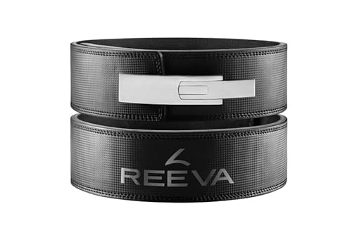 Reeva Karbonleder-Hebegürtel mit Edelstahlschnalle (13MM) von reeva