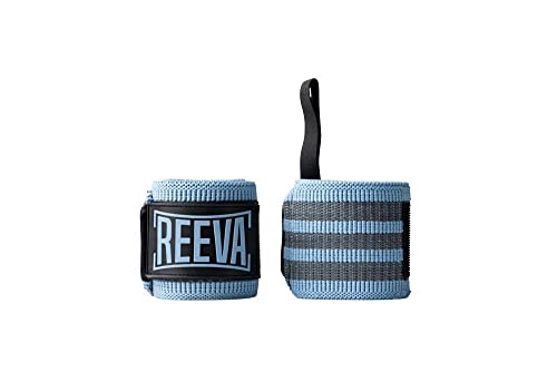 reeva Unisex-Adult Handgelenkbandagen Wrist Wrap, Hellblau, Medium von reeva