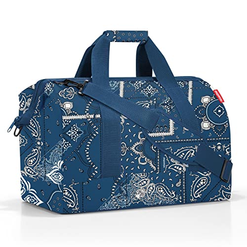 reisenthel Allrounder L Bandana Blue Vielfältige Doktortasche zum Reisen, für die Arbeit oder Freizeit Mit funktional-stylischem Design von reisenthel