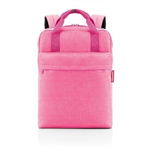 allday backpack M iso twist rose - vielseitiger Tages-Rucksack, Hangepäck, für Arbeitsweg, Shoppingtour oder City-Trip von reisenthel