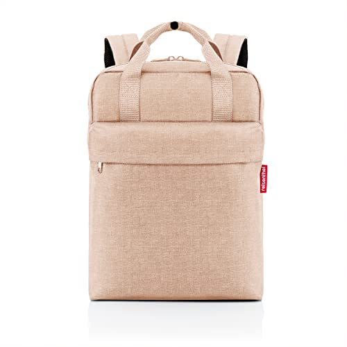 reisenthel allday backpack M - vielseitiger Rucksack für Alltag, Reisen, Einkaufen oder Arbeit - wasserabweisend, Handgepäck zugelassen, Farbe:twist coffee von reisenthel