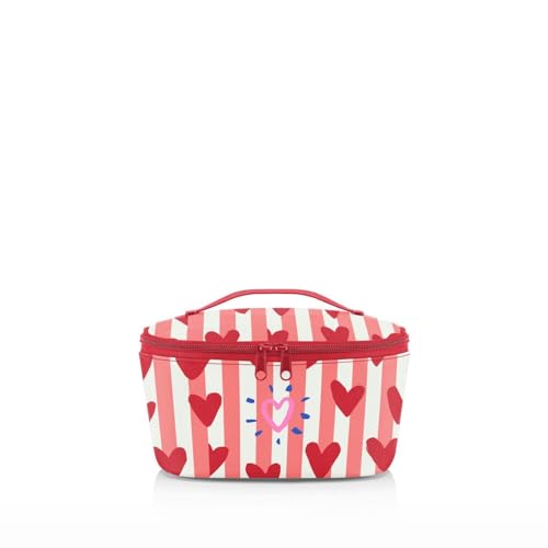 reisenthel coolerbag S Pocket Kühltasche mit Obermaterial aus recycelten PET-Flaschen Ideal für das Mittagessen unterwegs, Farbe:Hearts & Stripes von reisenthel