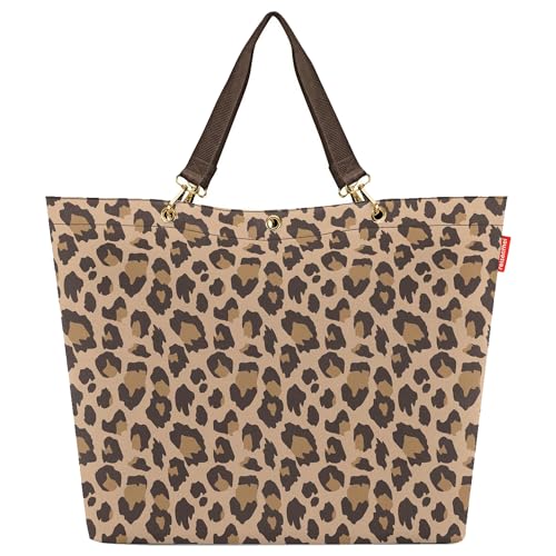 reisenthel shopper XL leo macchiato – Geräumige Shopping Bag und edle Handtasche in einem – Aus wasserabweisendem Material von reisenthel
