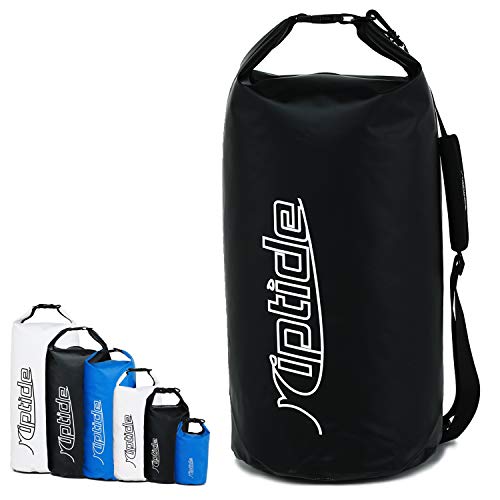 riptide Dry Bag - wasserdichter Packsack mit Umhängegurt | schwarz | 30l von riptide