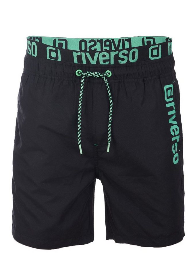 riverso Badeshorts Herren Badehose RIVBobby Regular Fit (1-St) Sportshorts mit Kordelzug von riverso