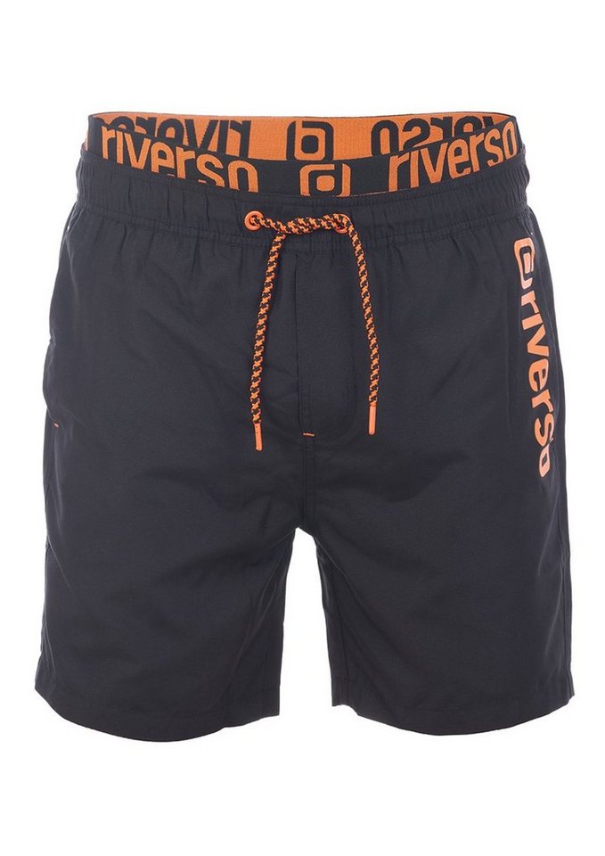 riverso Badeshorts Herren Badehose RIVBobby Regular Fit (1-St) Sportshorts mit Kordelzug von riverso