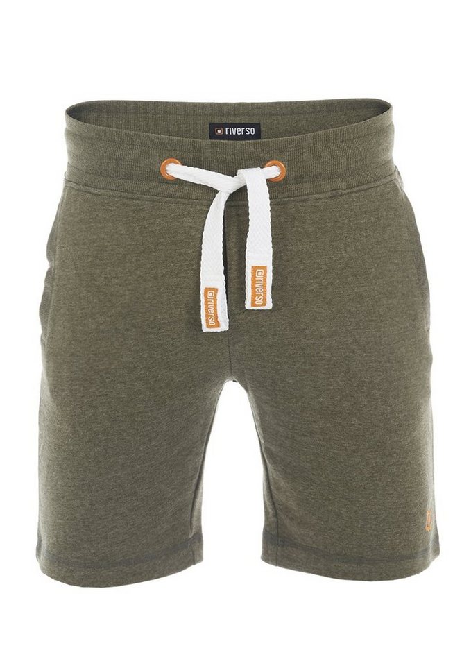 riverso Sweatshorts Herren Sportshorts RIVMoritz Regular Fit Bermudashort mit Kordelzug von riverso