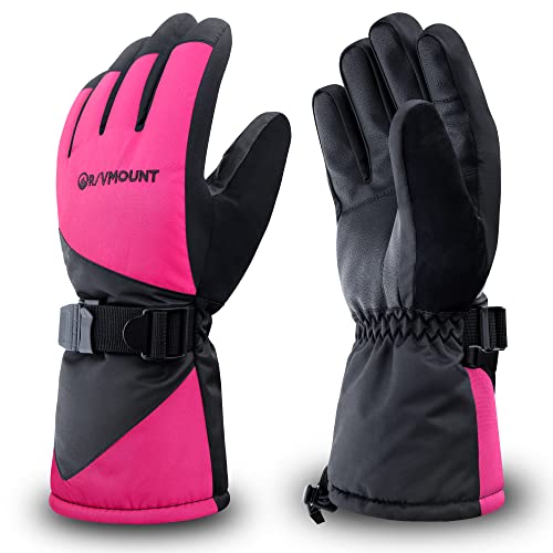 rivmount Winter-Ski-Handschuhe für Herren und Damen, 3M Thinsulate, hält warm, wasserdichte Handschuhe für kaltes Wetter draußen, RSG601 von rivmount