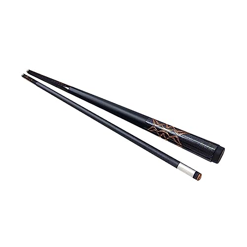 rockible Pool Queue Sticks, Snooker Queue, Neun Ball Pool Queue, 1/2 Geteilte Kohlefaser, 147,3 cm Billard Pool Sticks, Billard Queue Sticks für Erwachsene Bil, Goldmuster von rockible