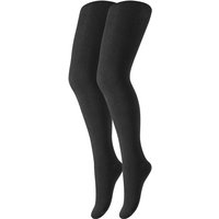 2er Pack s.Oliver Essentials Organic Strumpfhosen Kinder 0005 - black 152/164 von s.Oliver