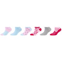 6er Pack s.Oliver Originals Bio-Baumwolle Motif Sneakersocken Mädchen 4470 - cherries jubilee 31-34 von s.Oliver