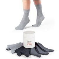 7er Pack s.Oliver Essentials recycelte Socken in Geschenkbox 9303 - light grey mix 39-42 von s.Oliver